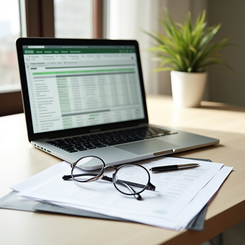 Overview of a structured economic planning spreadsheet showing organized sections for contributions, costs, and timeline